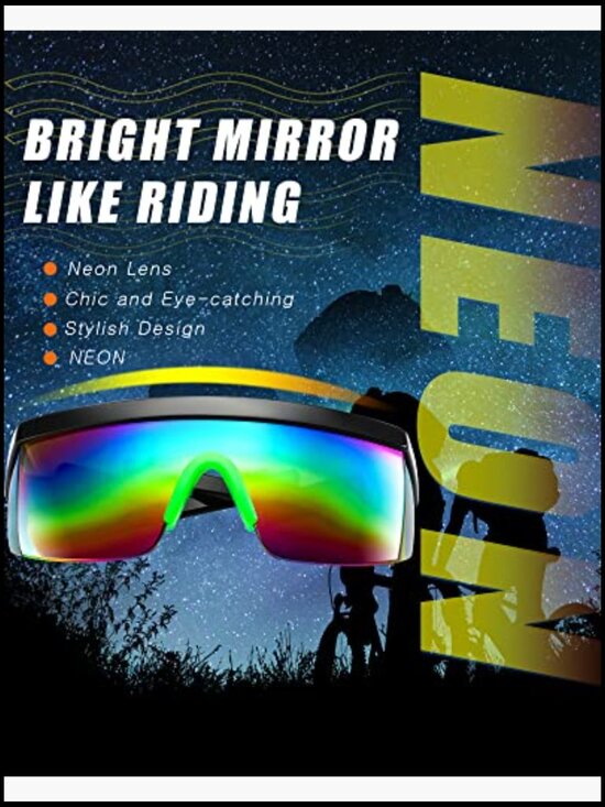 12 Pairs 90s Neon Semi Rimless Rainbow Zigzag Sunglasses Retro Rave Shades main image 6